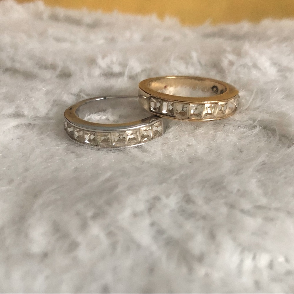 Swarovski stacking rings